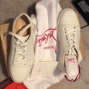 White Christian Louboutin